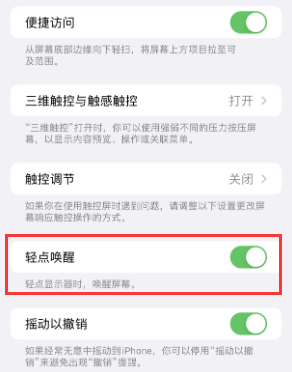 三都镇苹果授权维修站分享iPhone轻点无法唤醒怎么办 