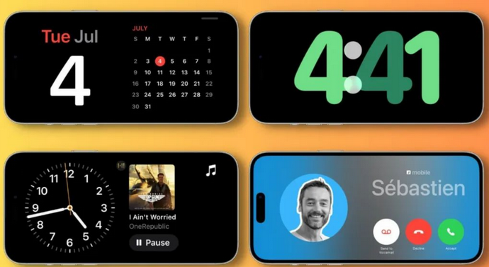 三都镇苹果手机维修分享iOS17横屏充电待机显示有什么好处 