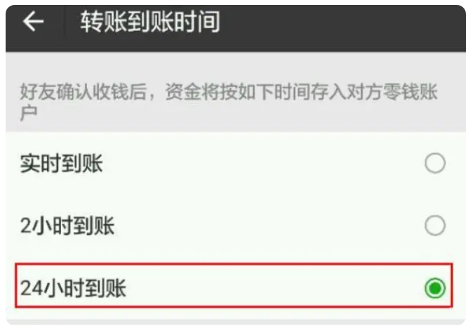 三都镇苹果手机维修分享iPhone微信转账24小时到账设置方法 